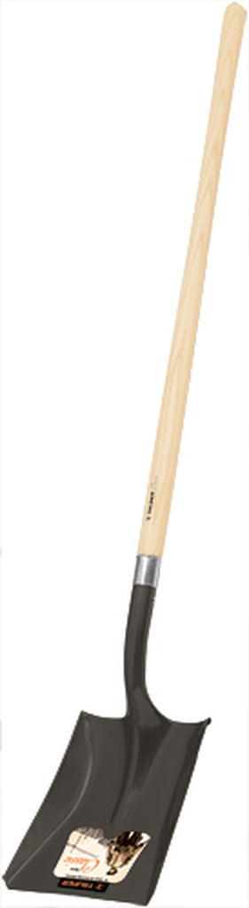 Pala cuadrada Classic, mango largo 49', Truper PCL, 17170