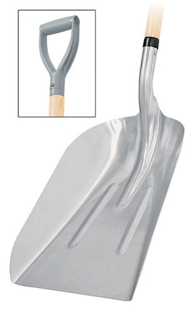 Pala sanitaria cabeza #14 de aluminio, puño 'Y', mango 27' PALY-10, 17181