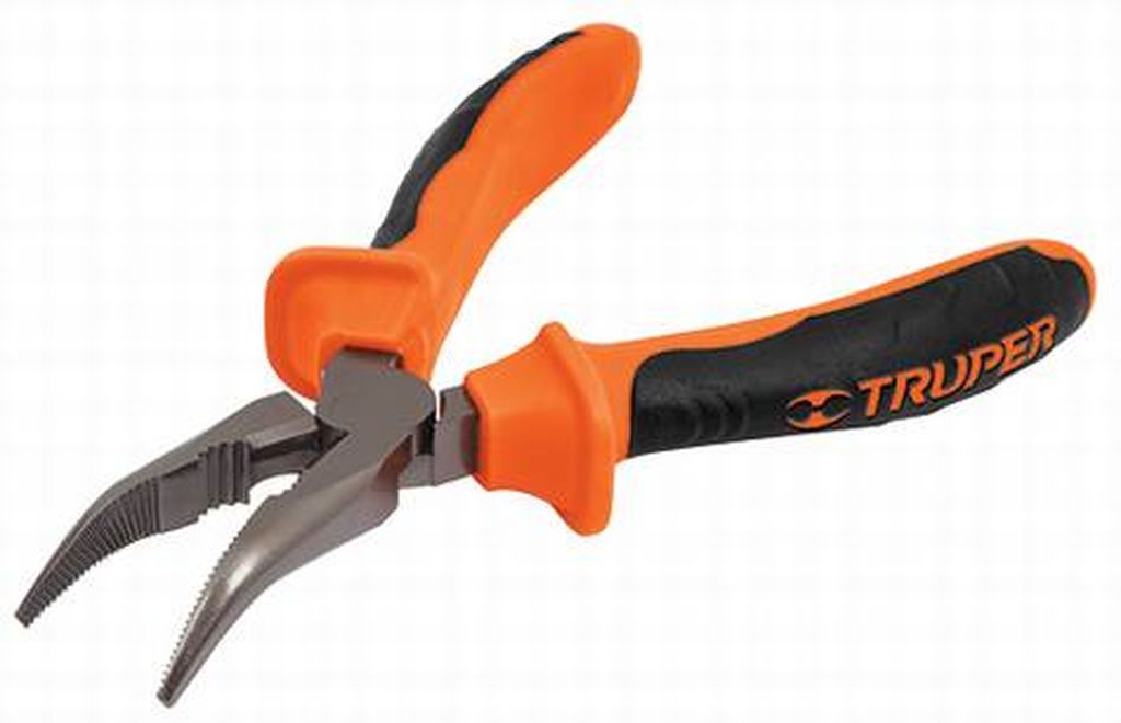 Pinza punta curva 6' mango Comfort Grip, Truper Expert T302-6X, 17337
