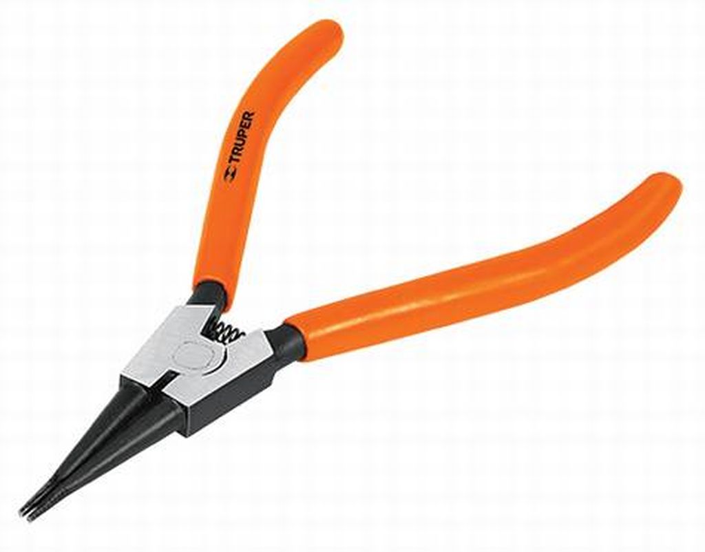 Pinza punta recta 7' para abrir anillos, mango de PVC PA-368, 17363