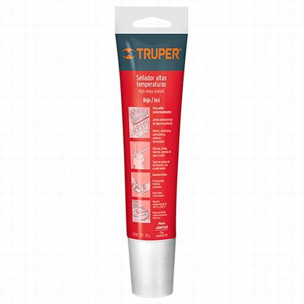 Sellador de silicón rojo para altas temperaturas, 85 g ALTE-R, 17566