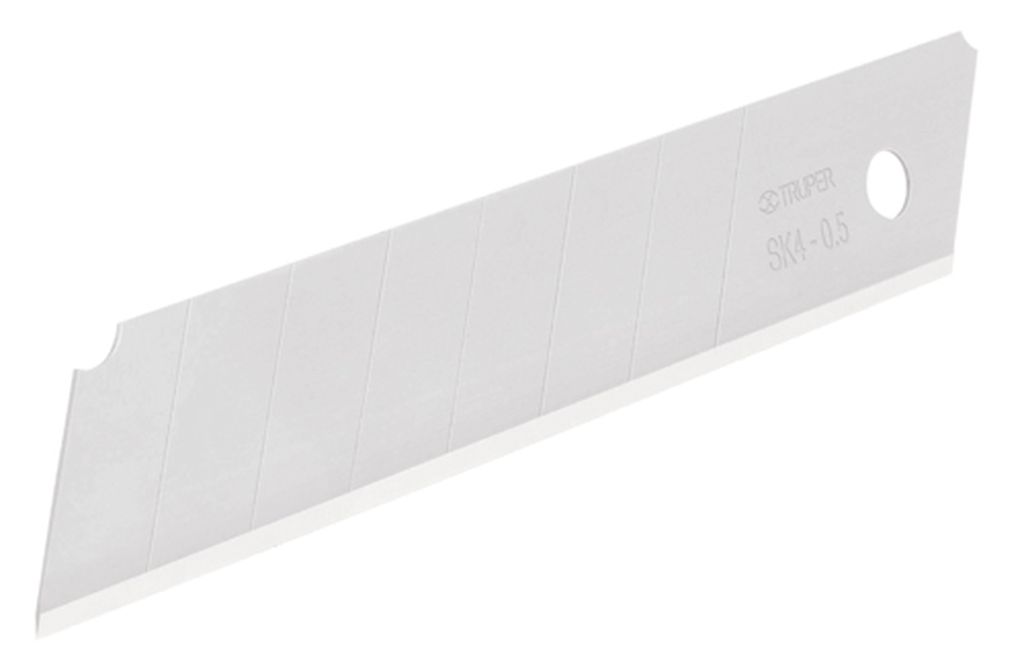 Estuche con 10 cuchillas SK4 de 25 mm para cutter, Truper REP-CUT-7, 17903