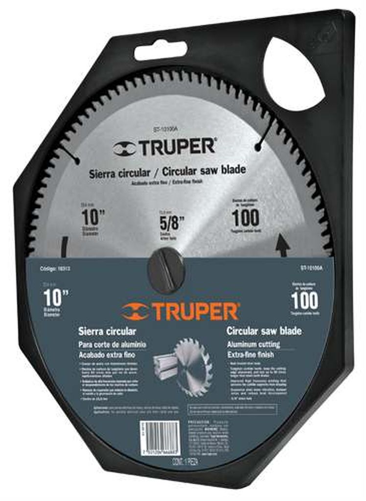 Disco sierra 10' para aluminio, 100 dientes centro 5/8' ST-10100A, 18313