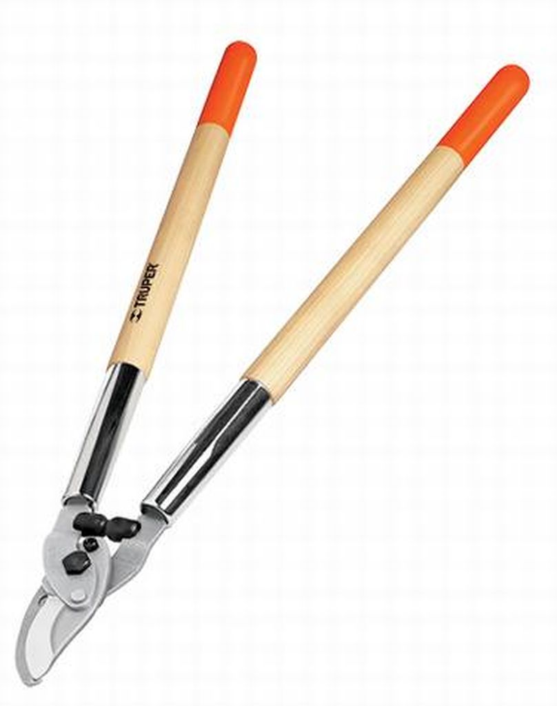 Tijera para ramas 70 cm mangos de madera con grip, Truper T-122E, 18381