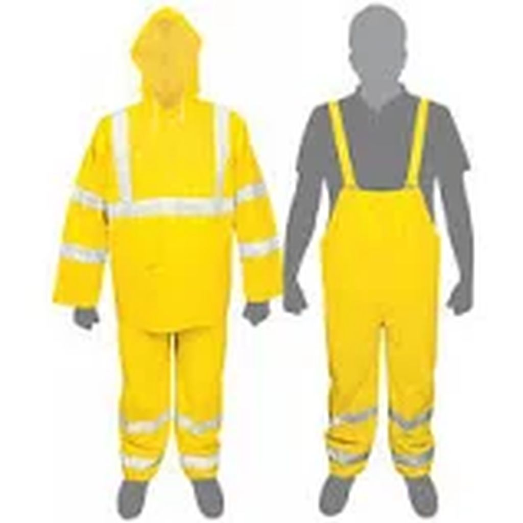 Conjunto impermeable doble capa amarillo con reflejante, CH TRA-REF-S, 18415