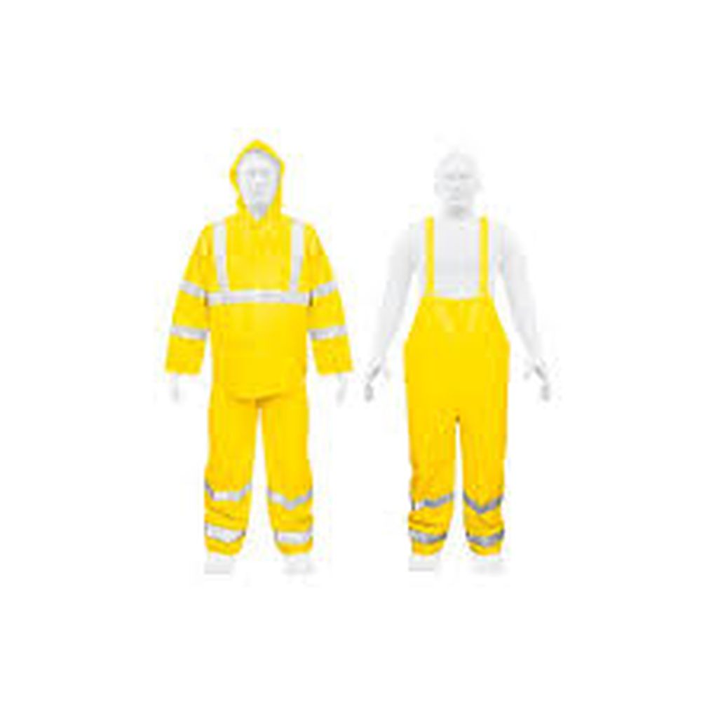 Conjunto impermeable doble capa amarillo con reflejante, M TRA-REF-M, 18416