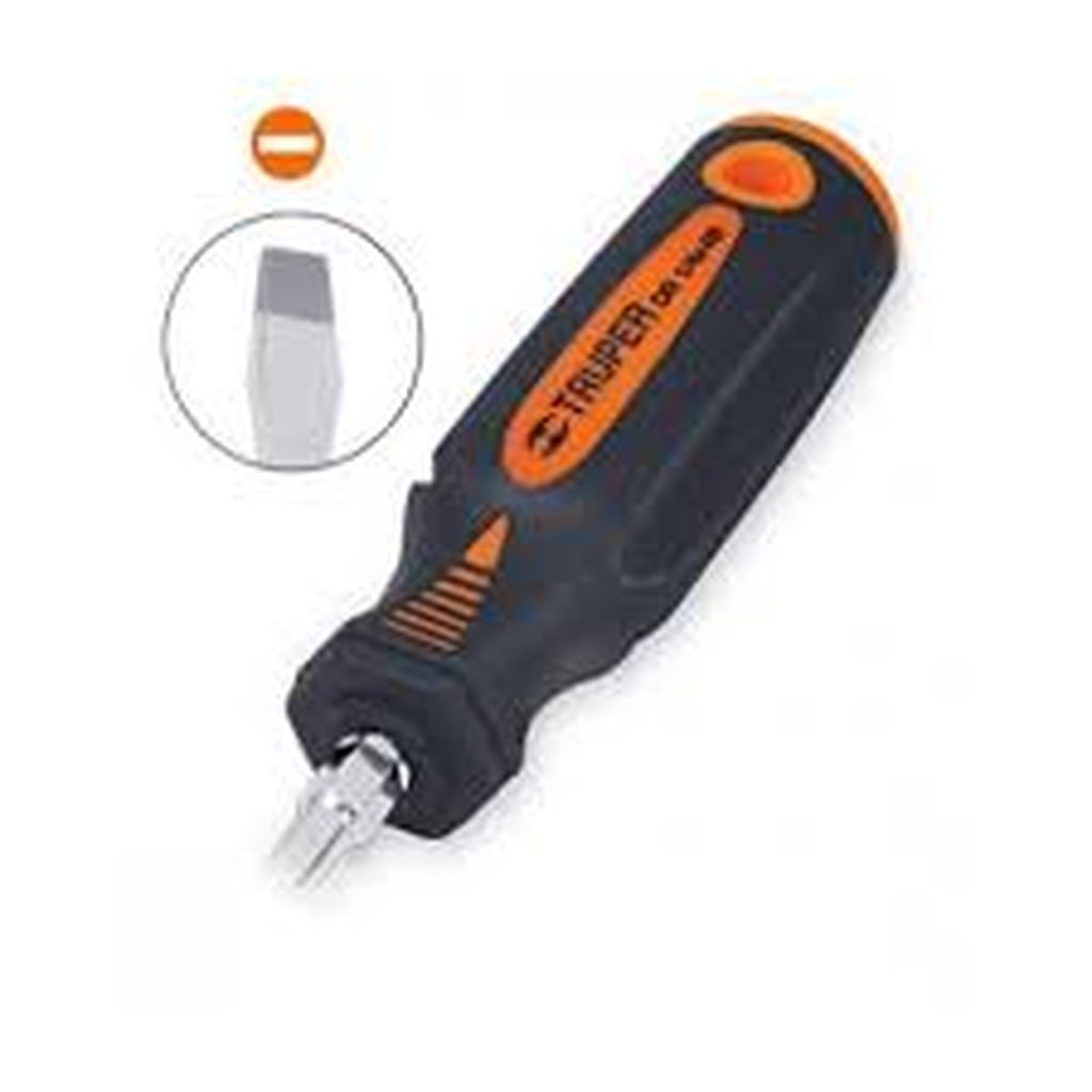 Desarmador plano 5/16' x 10' mango Comfort Grip, Truper DR-5/16X10B, 18546