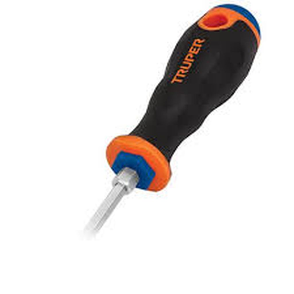 Desarmador de cruz 1/8' x 2-1/2' mango Comfort Grip, Truper DP-1/8X2-1/2B, 18547