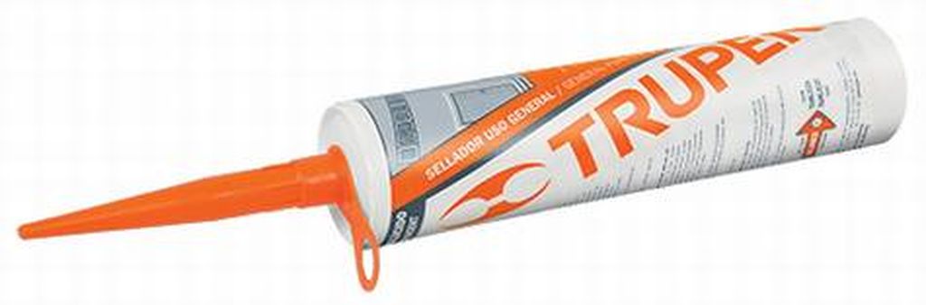 Sellador acrilico de 280 ml, transparente, Truper SACRI-100T, 18569