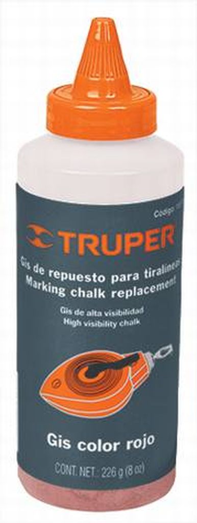 Gis rojo para tiralíneas, alta visibilidad, Truper REP-TL-R, 18578