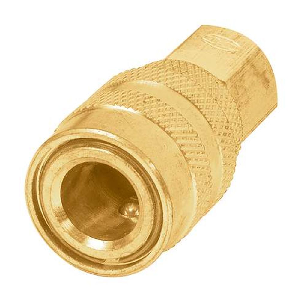 Cople rápido de latón, cuerda 1/4 NPT, Truper CORUM, 19029
