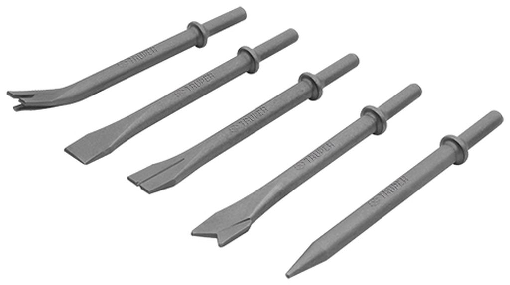 Juego de 5 cinceles para martillo neumático TPN-711, Truper C5-711, 19387