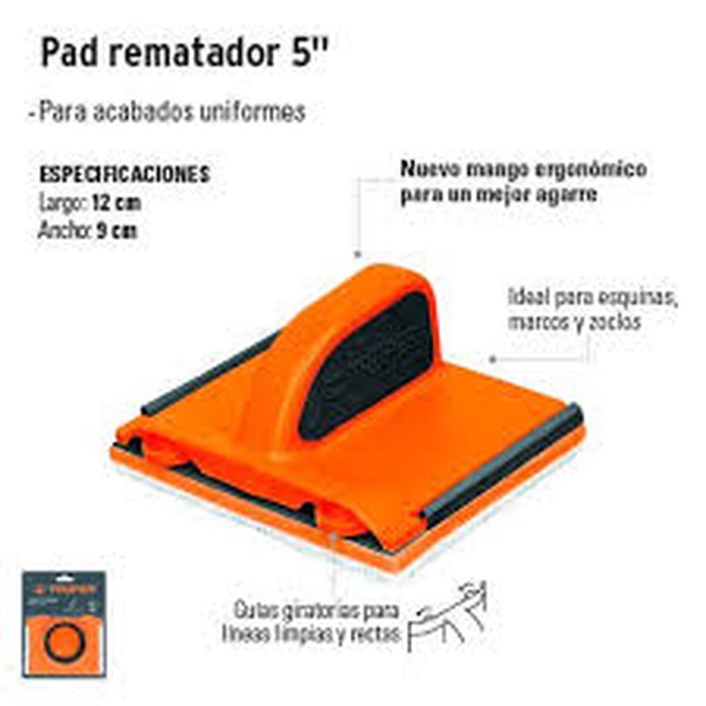 Pad rematador 5', Truper PAD-5R, 19394