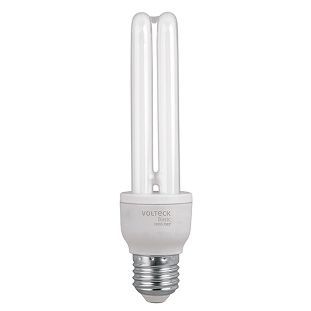 Lámpara doble T4 13 W luz de día en caja, Volteck FODO-13CP, 20100