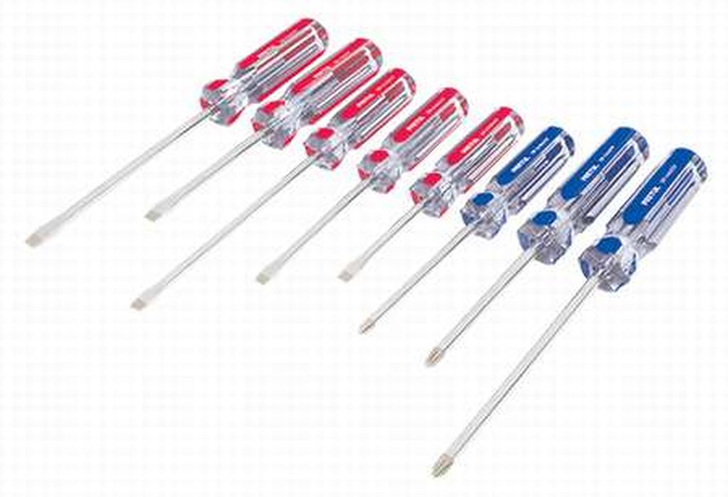 Juego de 8 desarmadores mango de PVC, Pretul JD-8TP, 20213