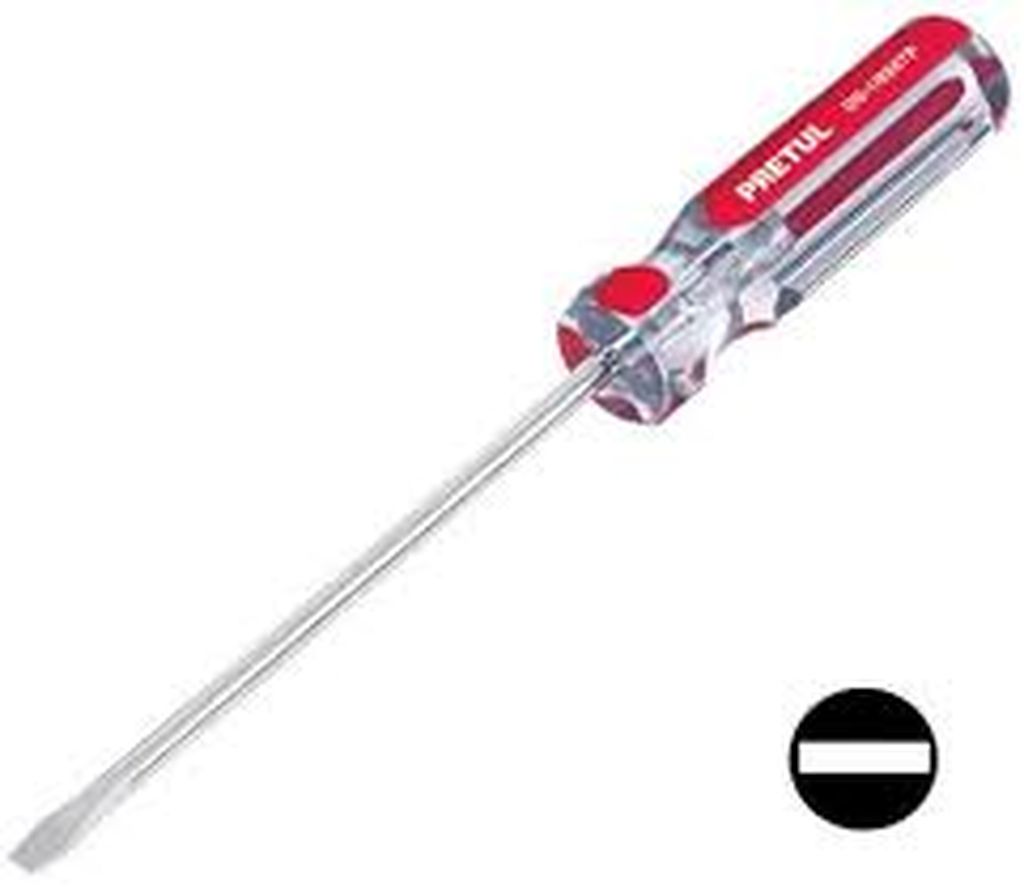 Desarmador cabinet 1/8 x 6' mango de PVC, Pretul DG-1/8X6TP, 21465