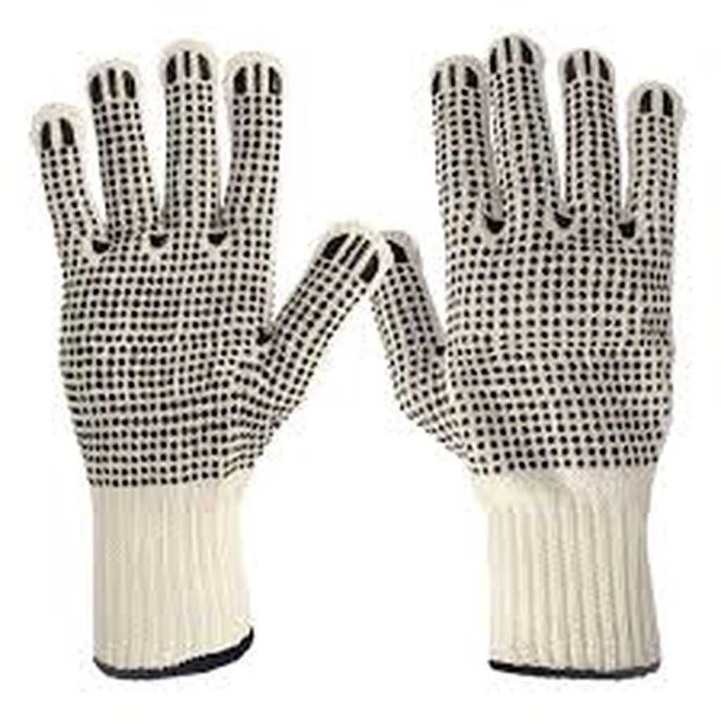 Guantes de algodón con puntos de PVC en palma y dorso,Pretul GU-425, 21830