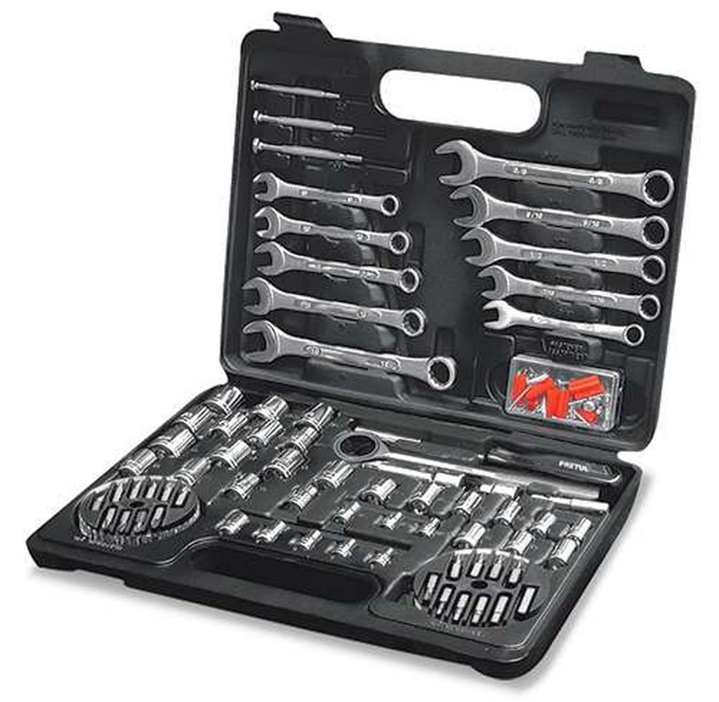 Juego de 71 herramientas 1/4' y 3/8' para mecánico, Pretul SET-100, 22980