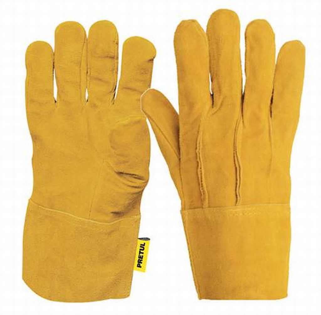 Guantes de carnaza, cortos, Pretul GU-225, 23262