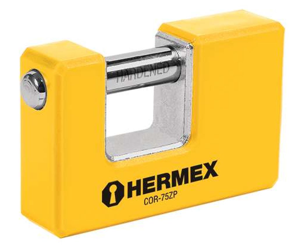 Candado antipalanca 75 mm cuerpo metálico, Hermex Basic COR-75ZP, 23524