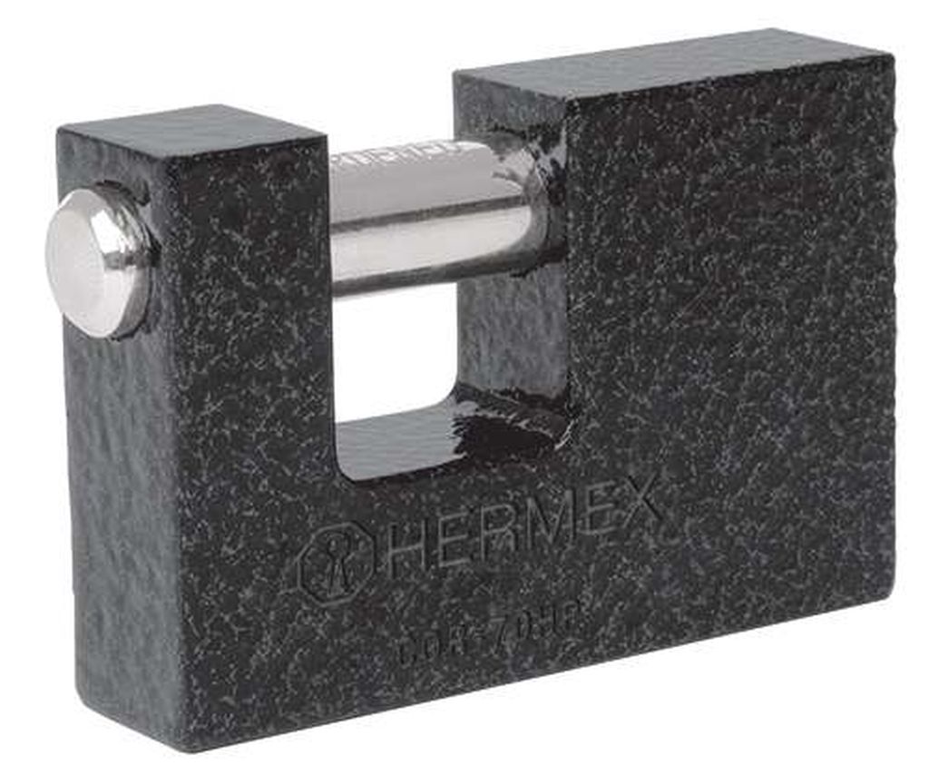 Candado antipalanca 70 mm cuerpo de hierro, Hermex Basic COR-70HP, 23540