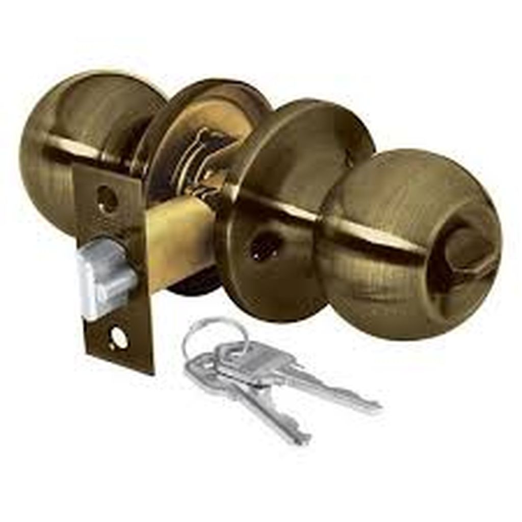 Cerradura tipo esfera, tubular, baño, antiguo, Hermex Basic BALT-LA-BP, 23662