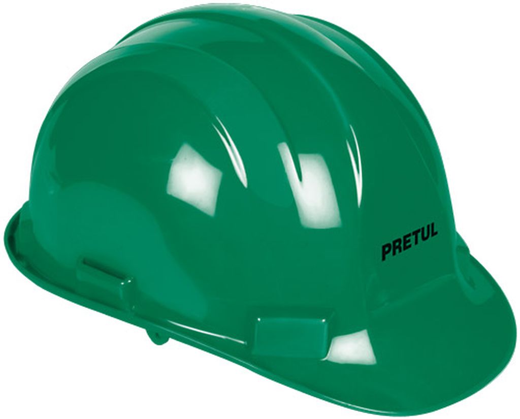 Casco de seguridad, ajuste de intervalos, verde, Pretul CAS-VP, 25045