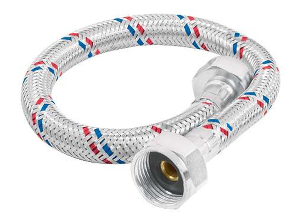 Manguera para WC, aluminio, 1/2' x 7/8', 35 cm, Foset Basic FWC-35P, 26022