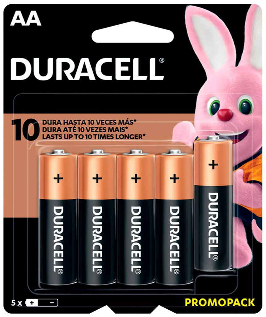 PILA ALCALINA AAA DURACELL PROMOPACK C/5 PZAS, DURACELL