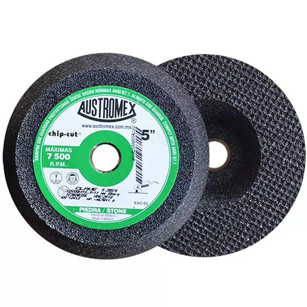 COPA ABRASIVA 5"X2"X5/8-11 GRANO 36 (USO EN PIED-CONC-LADR-MARM-GRAN) CHIP-CUT, AUSTROMEX