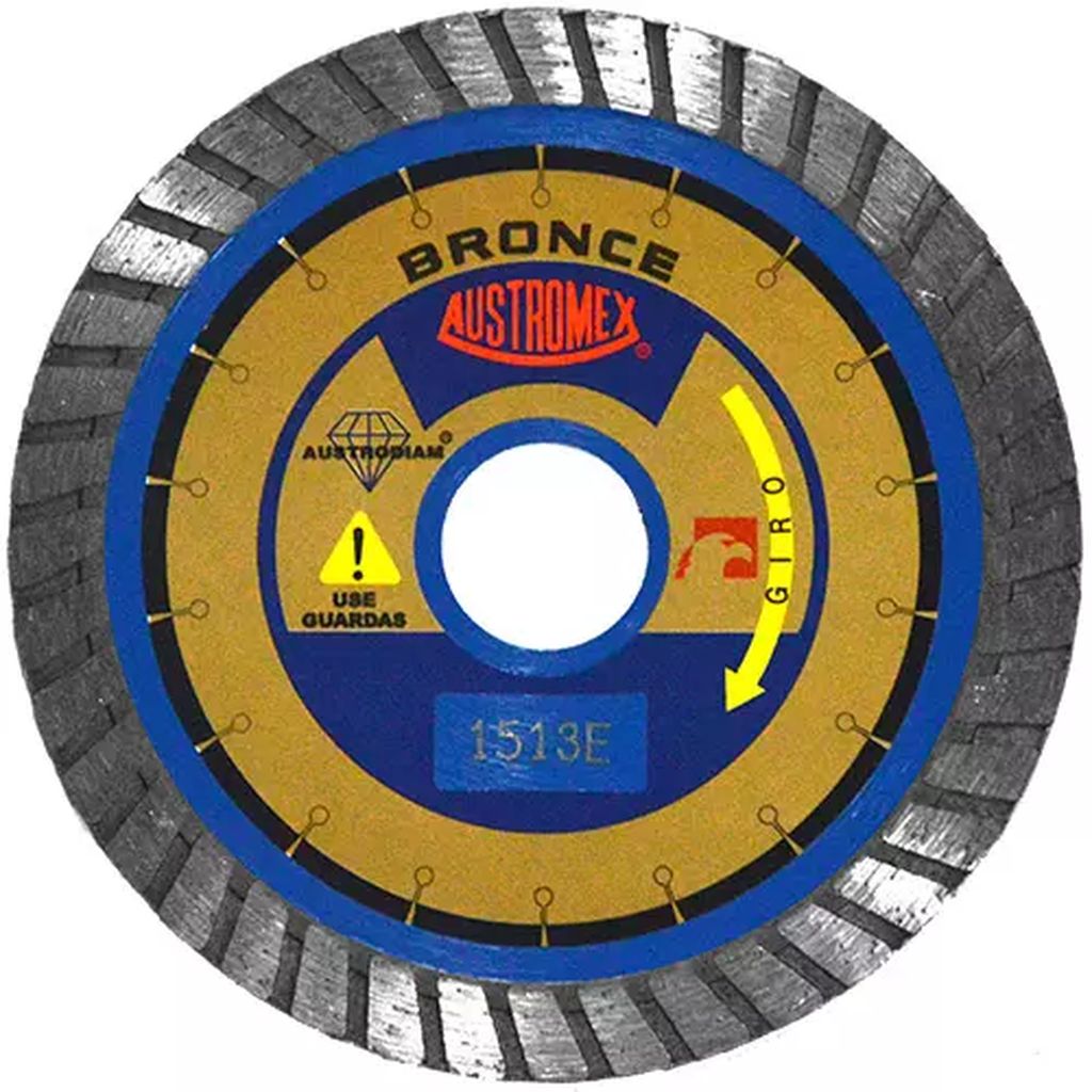 DISCO DE DIAMANTE 4.1/2"X0.08"X7/8" TURBO USOS GENERALES  AZUL BRONCE, AUSTRODIAM