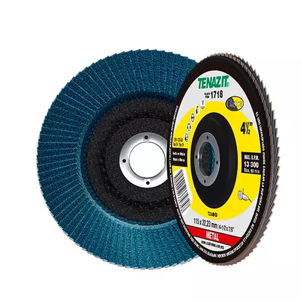DISCO LAMINADO T-29 4.1/2"X7/8" G80  ALTO REND P/DESB. DE METAL Y ACERO INOX., TENAZIT