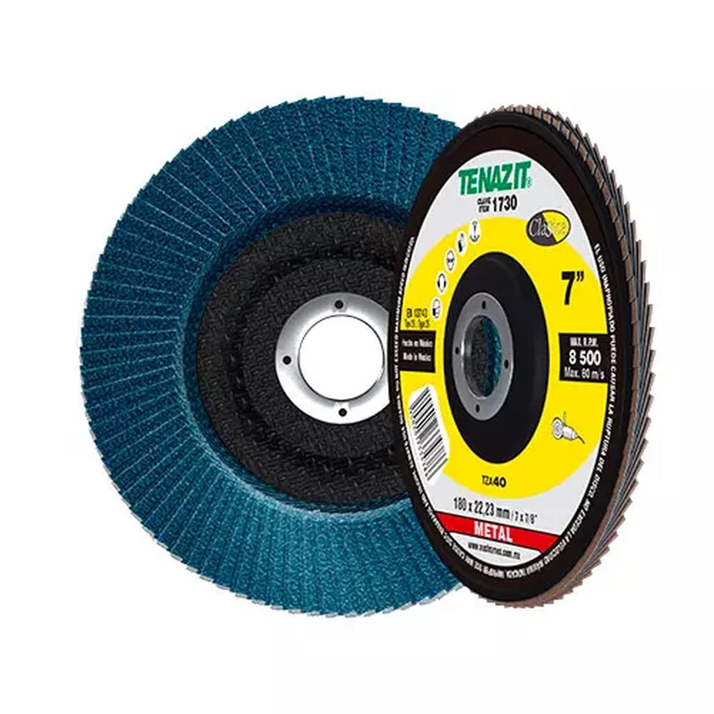 DISCO LAMINADO T-29 7"X7/8" G40  ALTO REND P/DESB. DE METAL Y ACERO INOX., TENAZIT