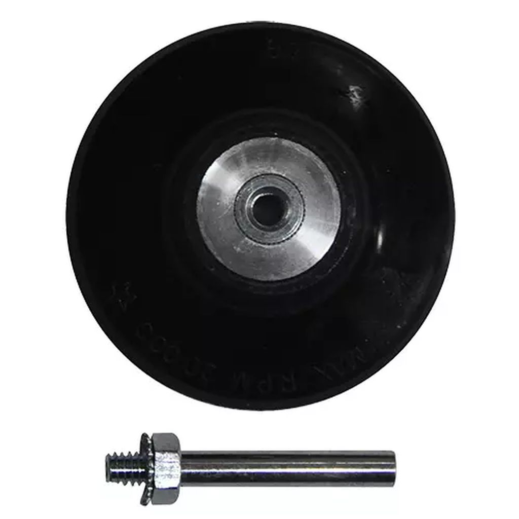 ADAPTADOR PARA MOTO-TOOL CON VASTAGO DE 1/4" X 3" CAMBIO RAPIDO PARA DISCO DE LIJA Y DE FIBRA (SM76), TENAZIT