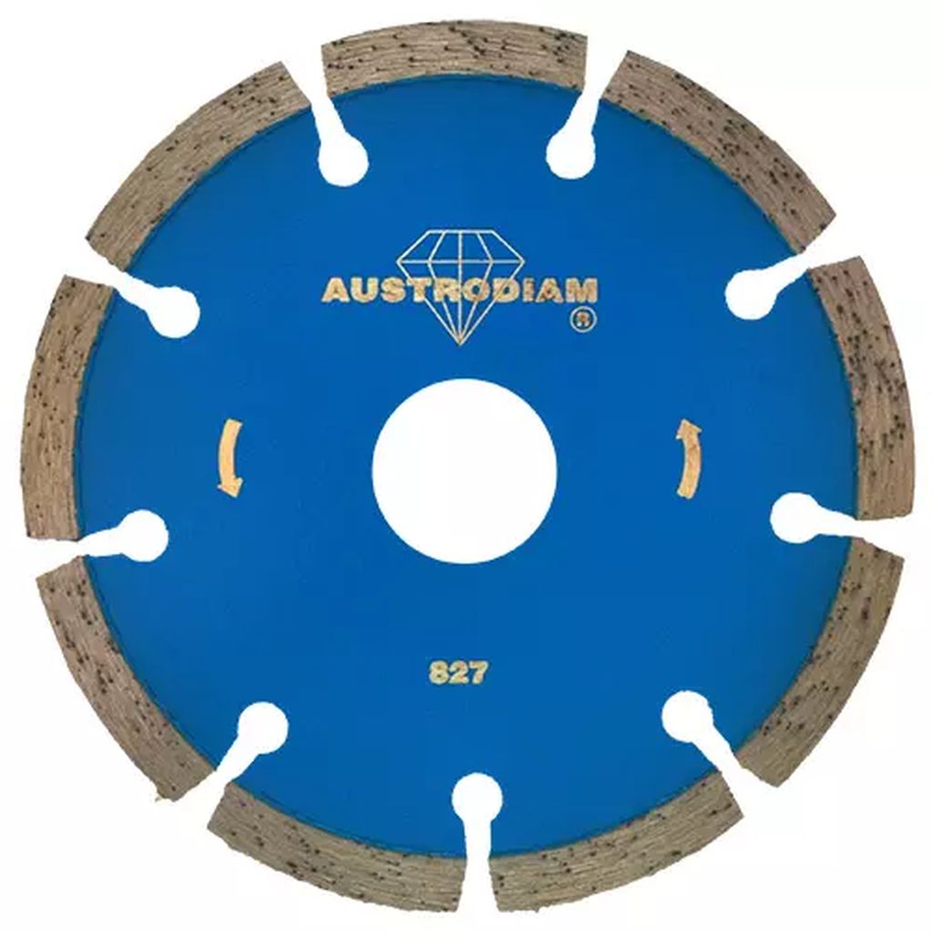DISCO DE DIAMANTE 4.1/2"X0.09"X7/8" SEGMENTADO USOS GENERALES  AZUL BRONCE, AUSTRODIAM