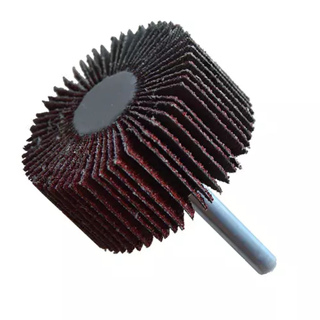 RUEDA FLAP 2"X1"X1/4" G40 C/VASTAGO, TENAZIT