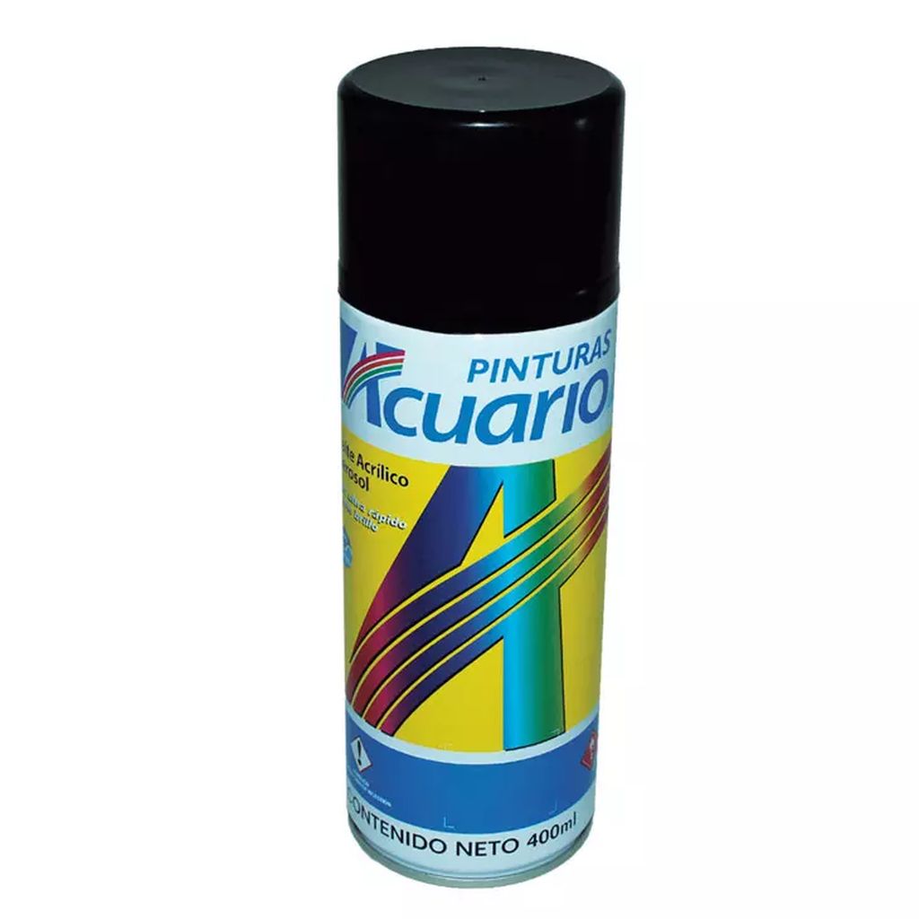 PINTURA EN AEROSOL 400ML NEGRO BRIL, ACUARIO