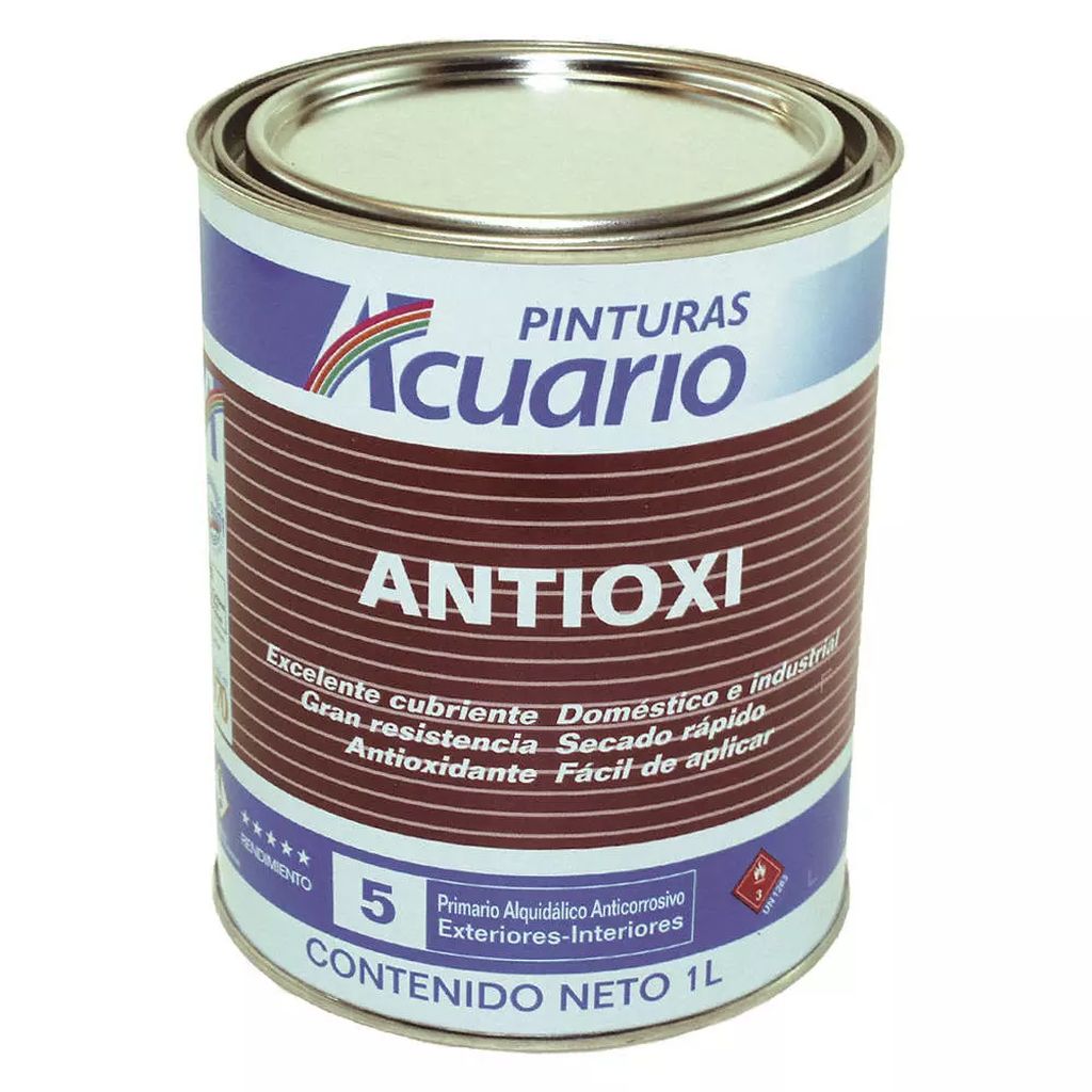 PRIMARIO ANTIOXI FLASH ROJO OXIDO 1 LT, ACUARIO