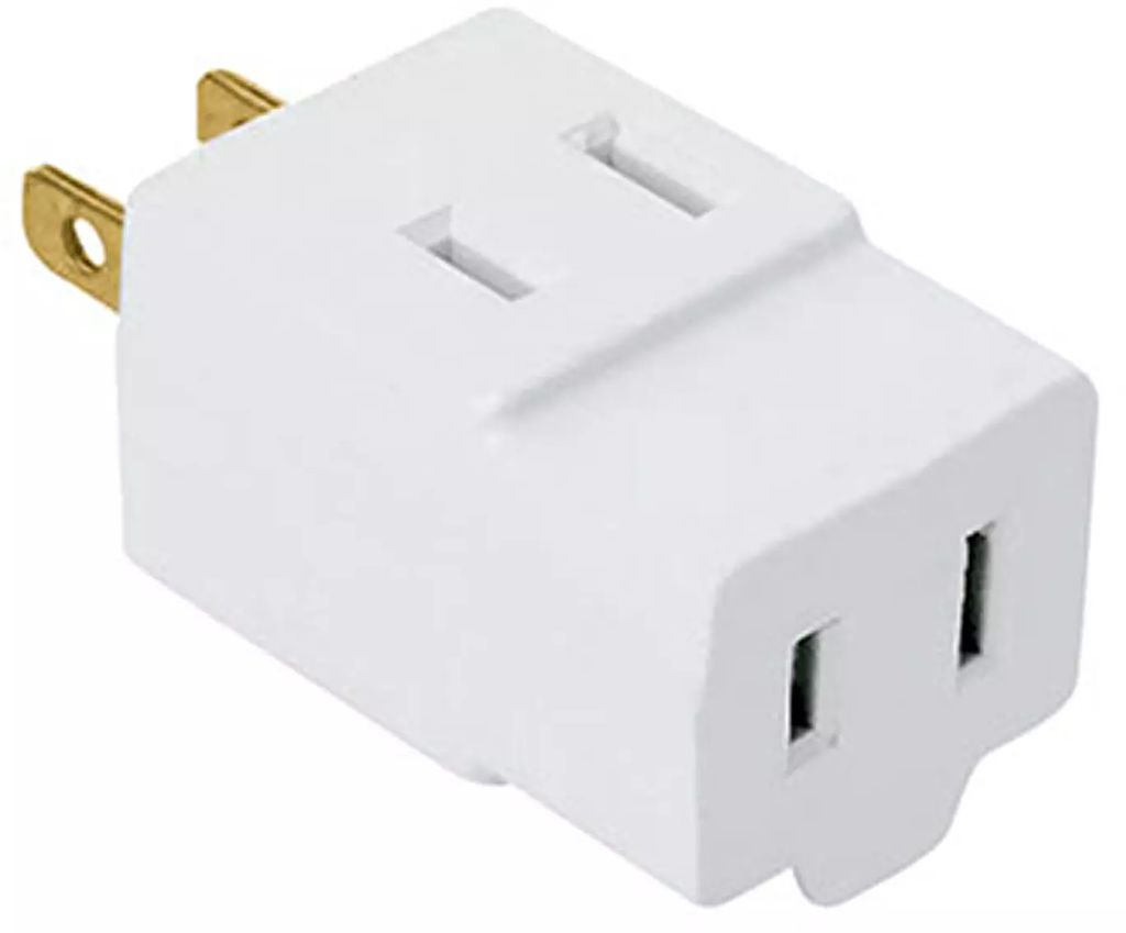 [A6 AM08] ADAPTADOR DE CLAVIJA PLANO BLANCO, AXO LIGHT