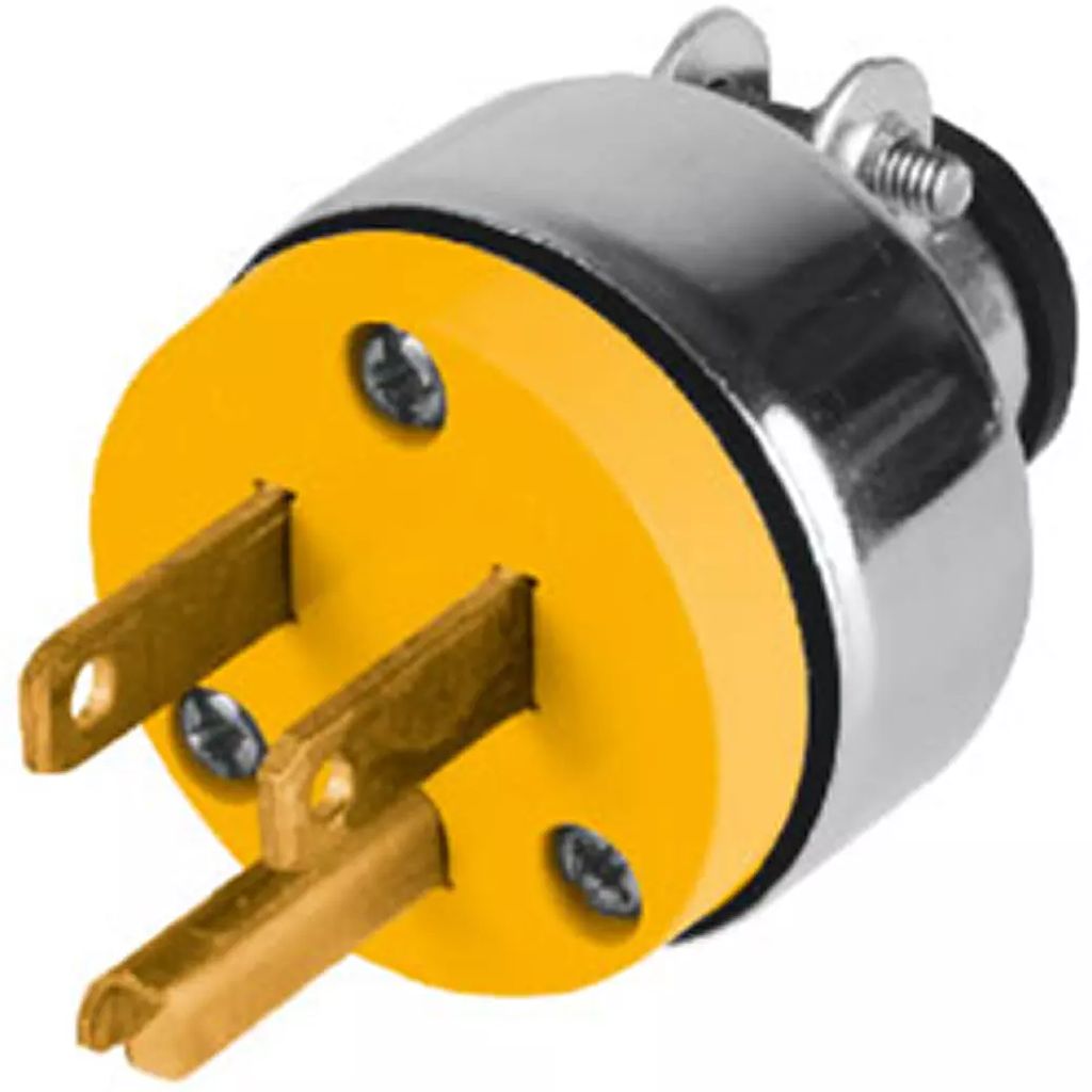 CLAVIJA ELECTRICA ATERRIZADA CON ABRAZADERA METAL, AXO LIGHT