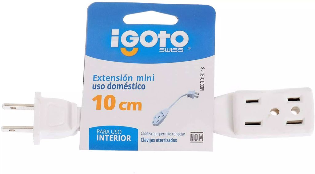 EXTENSION ELECTRICA CASERA 10 CM BLANCA, AXO LIGHT