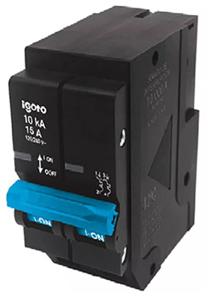 INTERRUPTOR ELECTRICO TERMOMAGNETICO 20A 2 POLO, AXO LIGHT