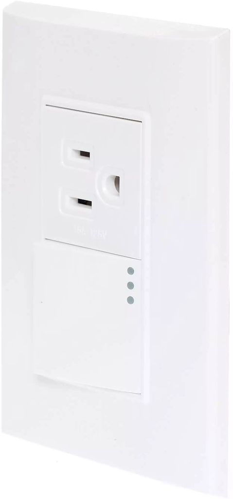 APAGADOR ELECTRICO SENCILLO 10A C/1 CONTACTOS C/PLACA DE 1.5MODULOS 15A ACABADO BLANCO, AXO LIGHT