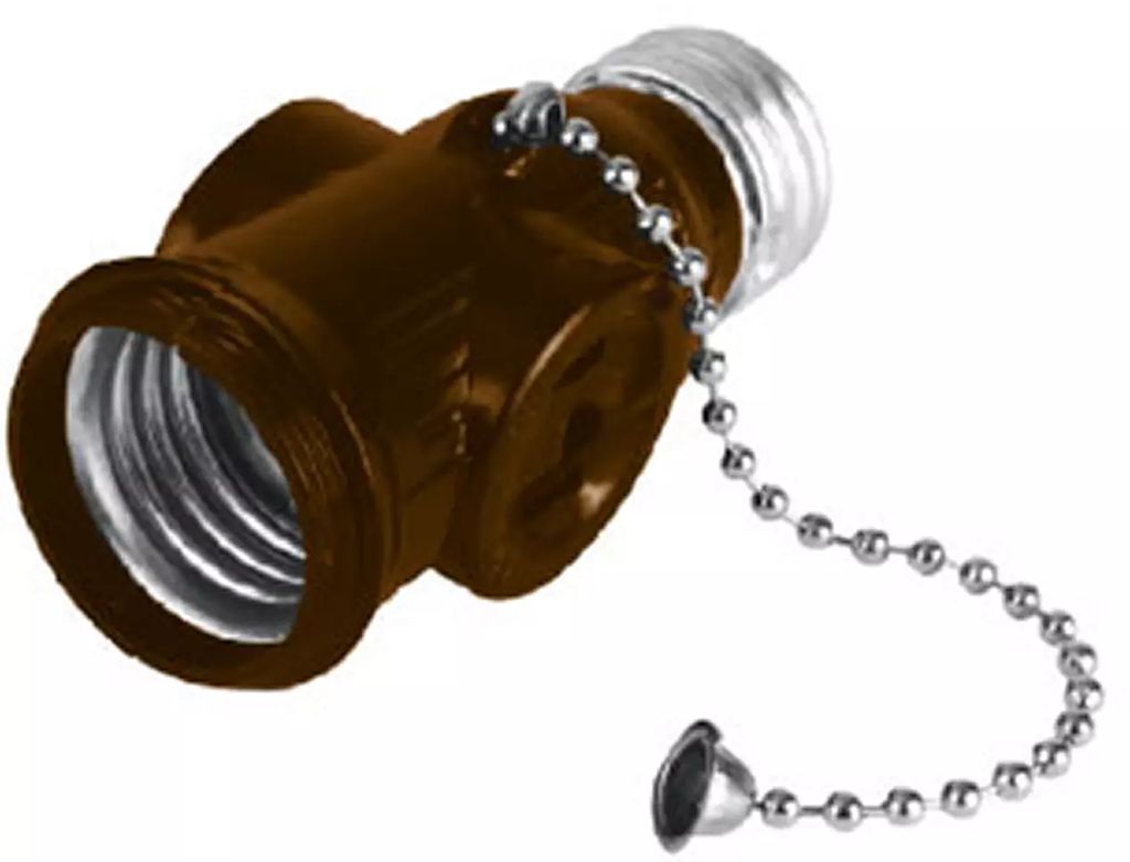 PORTALAMPARA CON DOBLE LADRON E INTERRUPTOR DE CADENA, AXO LIGHT