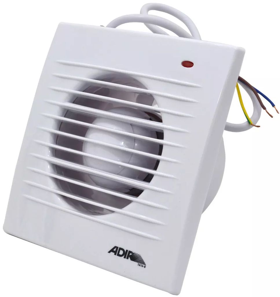 EXTRACTOR DE AIRE 4" PARA BAÑO BLANCO, ADIR