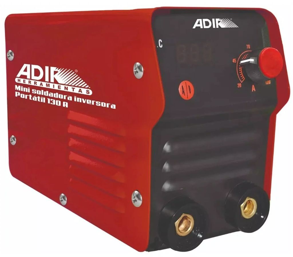 SOLDADORA PARA ELECTRODO REVESTIDO INVERTER 020-130 A 120 V (CA) CON AUTO PROTECCION, ADIR