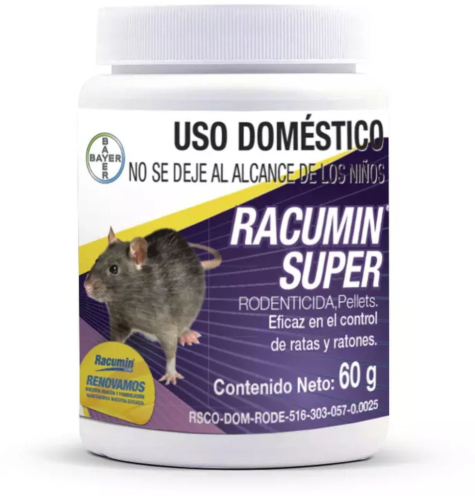 RODENTICIDA PELLETS 60 GR (RACUMIN SUPER), BAYER