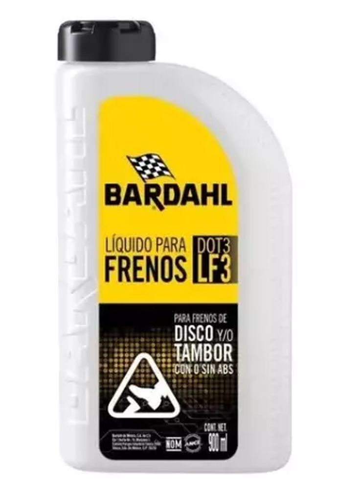 LIQUIDO P/FRENOS BOTE 900 ML(DOT-3), BARDAHL