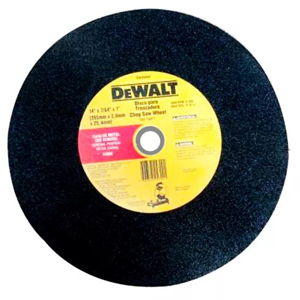 DISCO PARA CORTE METAL 14"X7/64"X1" HUECOS DOBLE MALLA, DEWALT