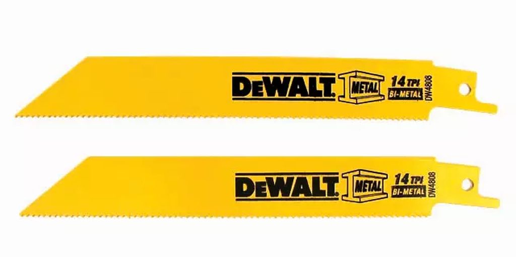 SEGUETA P/SIERRA SABLE BIM 06" X 14 DPP P/METAL (2 PZAS), DEWALT
